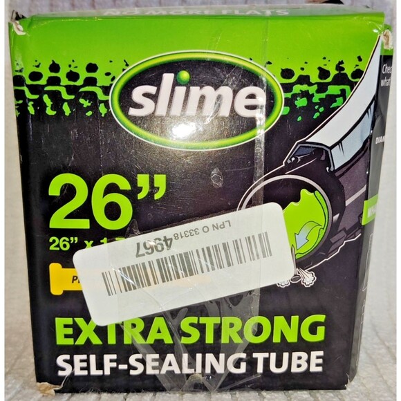 Slime 26 Inch Extra Strong Self Sealing Tubes Presta Valve 26"X 1.75-2.125 - Picture 2 of 16